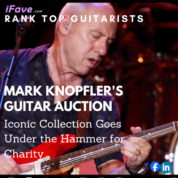 Promotional banner for the Knopfler Guitar Auction
